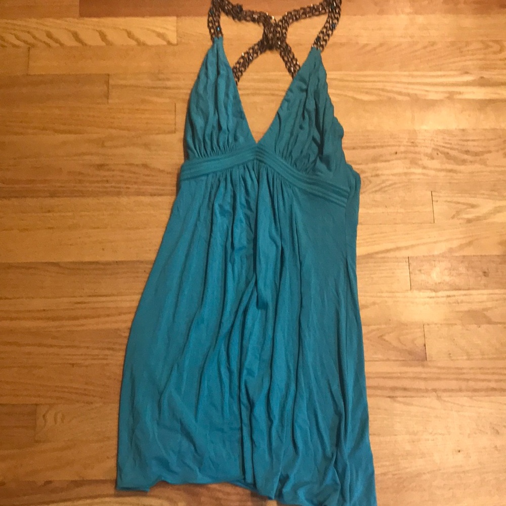 Sky sexy dress cool jewel back